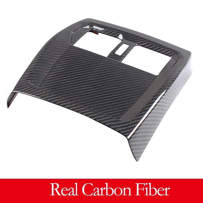 Real Carbon Fibre For BMW 4 Series M3 M4 2020-2026 Car Armrest Box Rear Air Conditioning Air Outlet Frame Cover Trim Accessories
