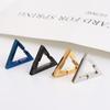 Steel For Men Punk Fake Ear Jewelry Korean Ear Cuff Women Ear Clip Triangle Clip On Earrings