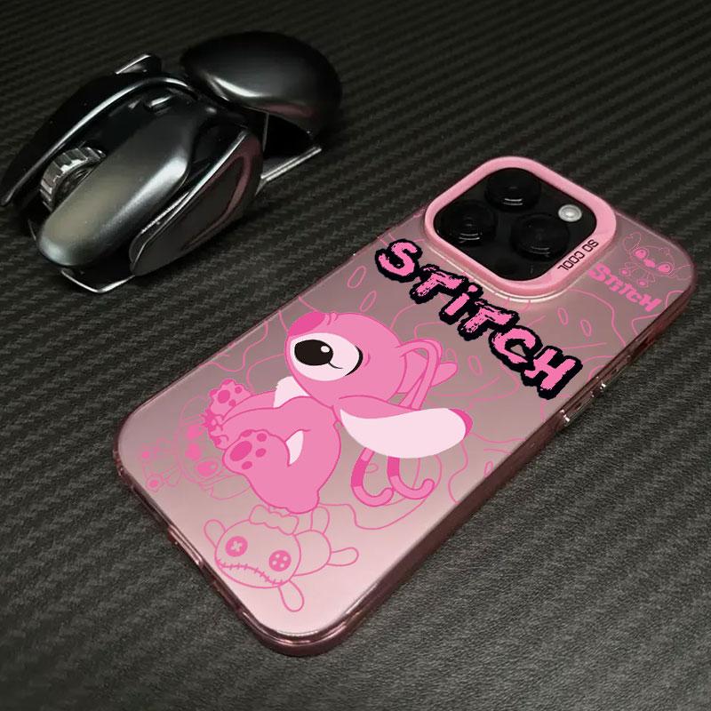 Angel Stitch Cartoon Phone Case For iPhone 11 12 13 14 15 16 17 Pro Max 16e 17E 17 Air Plus 13 Mini Shockproof Fundas Back Cover