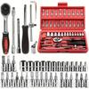 Auto Repair Sleeve Combination Toolbox Ratchet Wrench Batch Combination Screwdriver Set 46-piece Set