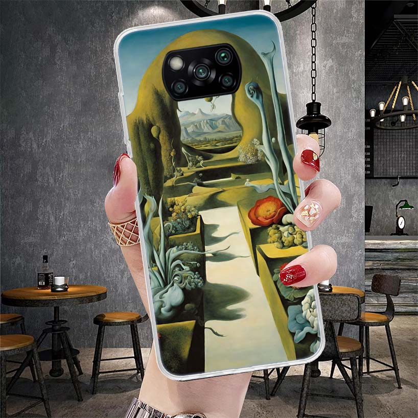 Salvador Dali Art Soft Phone Case For Xiaomi Redmi 15C 15 13C 13 Poco X5 X6 X7 F7 Ultra M7 12C 12 10 10C 9C 9A 9T 9 Fundas Poco
