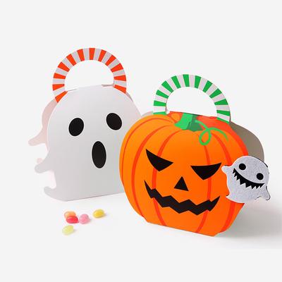 DIY Zábavné párty potřeby Cukrová krabička Halloweenská dýně Papírová taška Vánoční úložné tašky Obalové krabice Dárková krabička Duch Dýně