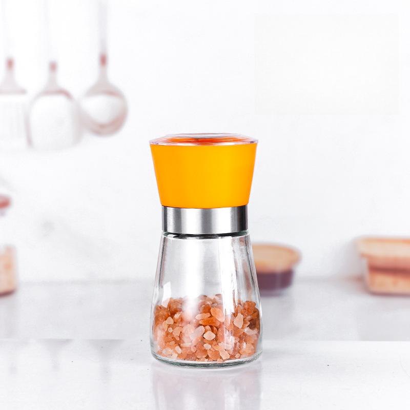 Stainless Steel Mill Pepper/Salt/Spice Grinder Kitchen Supplies Spices Glass Storage Container Pepper Mill Kitchen Gadgets Tools
