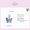 Ziyun S925 Silver Butterfly Pendant Beads for DIY Bracelet