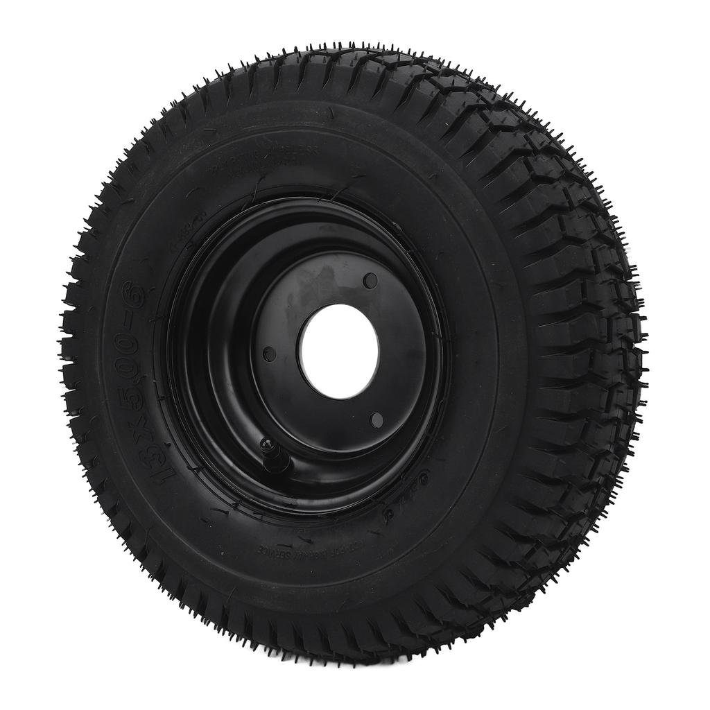 13x5.00 6 13 5.00 6 Tire Shockproof Heavy Duty Rubber Tires Anti Slip Tubeless Vacuum Tyre With Black Rims for Go Kart