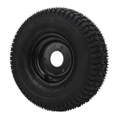13x5.00 6 13 5.00 6 Pneu Antichoc Caoutchouc Robuste Pneus Antidérapants Tubeless Pneu à Vide Avec Jantes Noires pour Kart