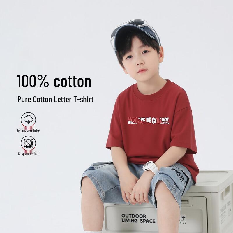 Boys  Summer Cotton Short Sleeve T-Shirt 120