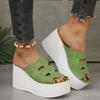 Large-size Platform Slippers for Women, New Arrivals in Spring and Summer, Fashionable and Versatile, Comfortable and Lightweight.