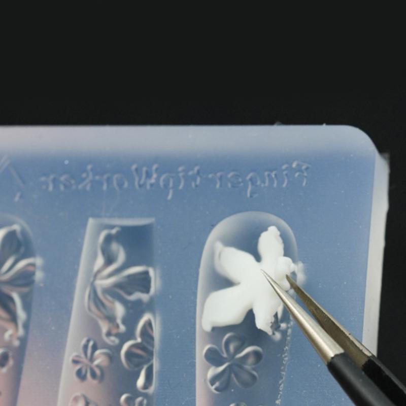 Nail Mold Silicone Cartoon Candy Nail Art Decorations Nail Polish Filling Mold Diy Relief Design Stereoscopic Manicure Tools