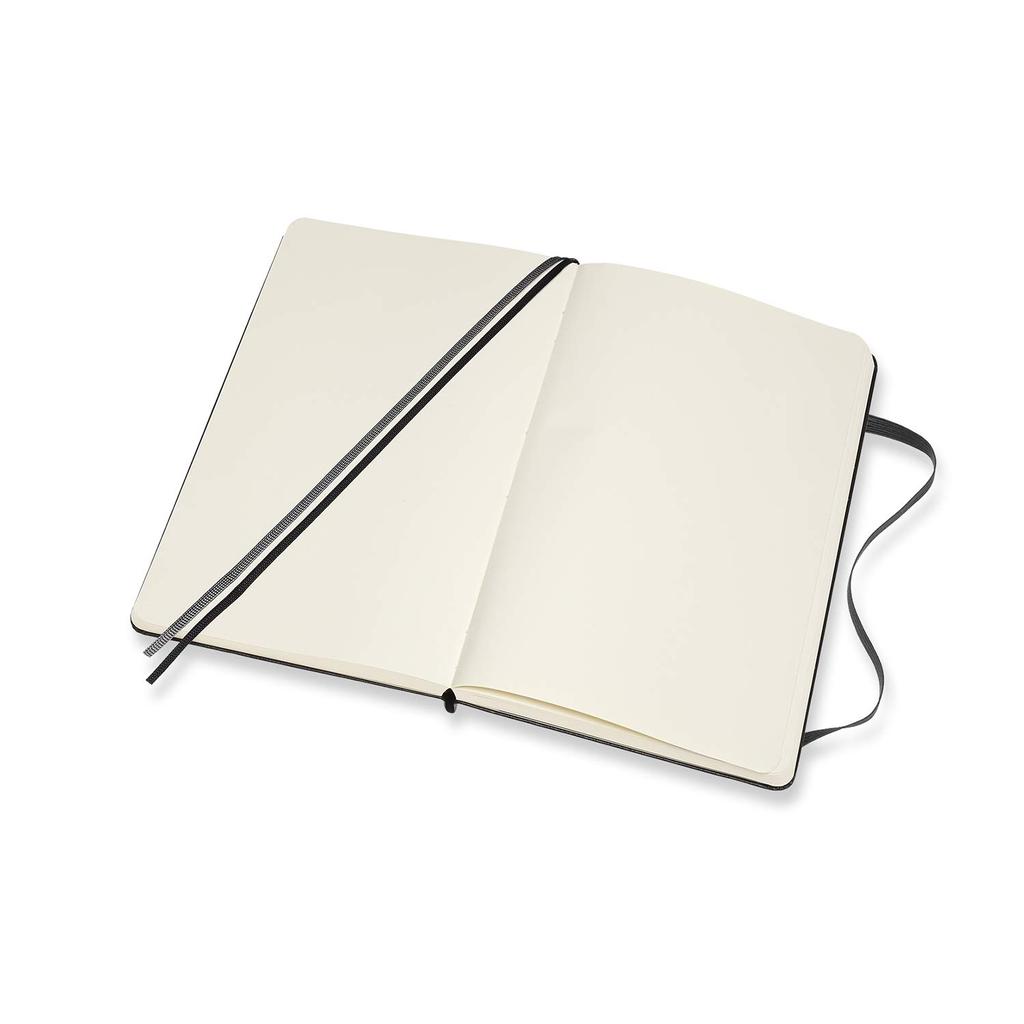 Moleskine Notebook Classic Expanded Notebook Hardcover Plain Large Size wide x 21cm Black QP062EXP (400 pages) (13cm long)