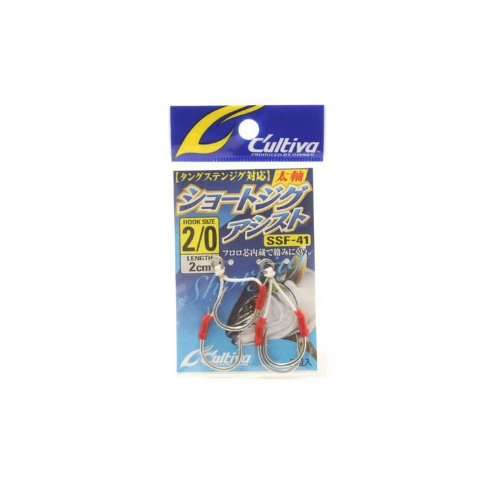 Owner Assist Hook SSF41 Short Jig Assist 2/0 No. 11772 Silver