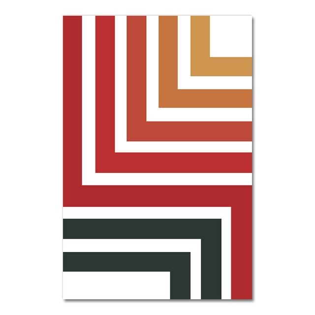 Modern Style Coloful Geometry Image Wall Art Prints Triangle Rectangle Canvas Paintings Home Decor Poster Workingroom No Frame
