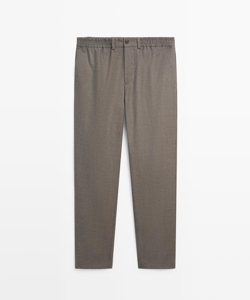 Masimodutti Cool Wool Blend Trousers