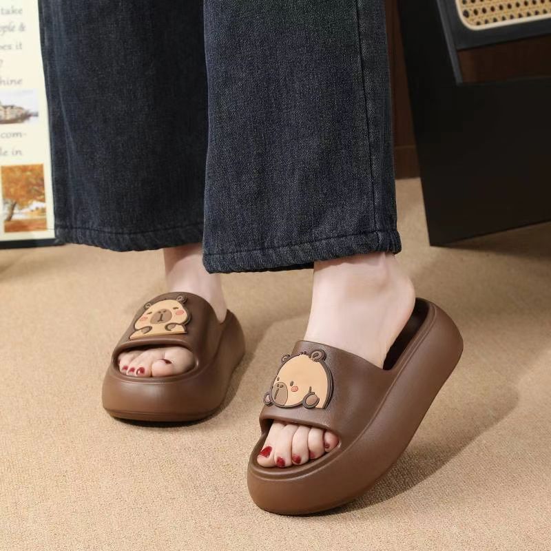 New slippers women's summer outer wear thick bottom non-slip casual comfortable love word women's cool slippers beach