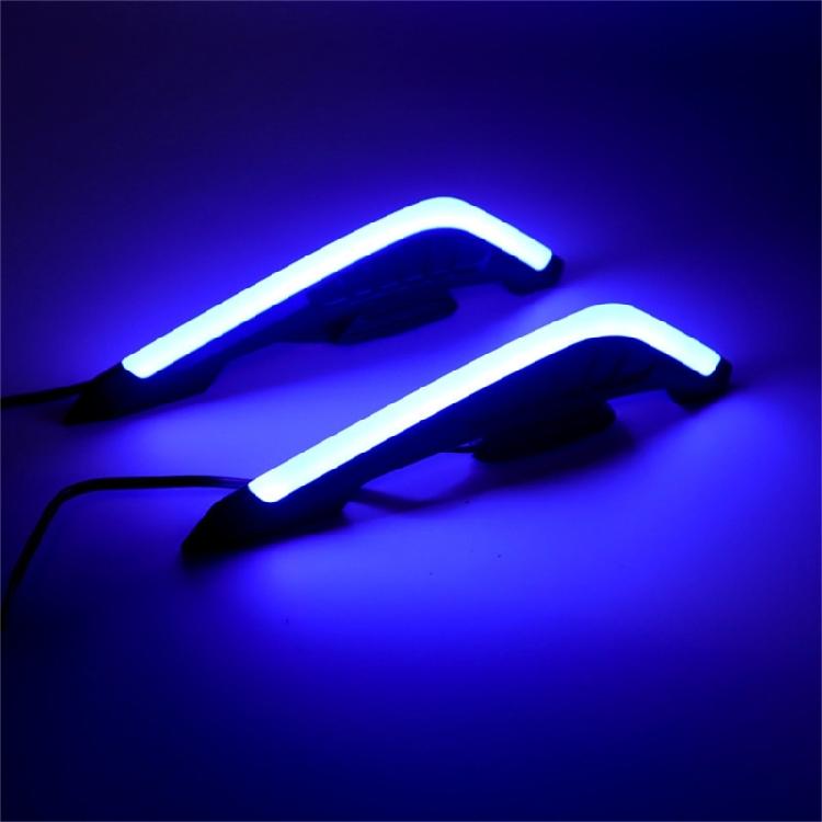 LED Decorative Winglets Body Trim Sticker Fairing Air Deflectors For Increased Motorbike And Electric Bike Visibility 2x