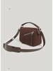 2025 Spring/Summer Women's Mini Geometric Soft Leather Pillow Shoulder Bag - Spliced Diamond Design