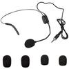 AkNebriax 20-Piece Replacement Microphone Sponge for Intercom Headsets, Noise Reduction, Black Windscreen, Microphone Sponge Caps for Noise Reduction,