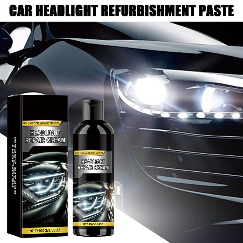 Car Headlight Cleaner Auto Cleaner Refurbishment Paste Car Restoration Cream Automotive Care Accessories For Trucks RVs