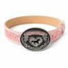 Luxury Design Western Cowgirl Belt COWGIRL UP Heart Horse Buckle Waistband  for Women Spice Girls