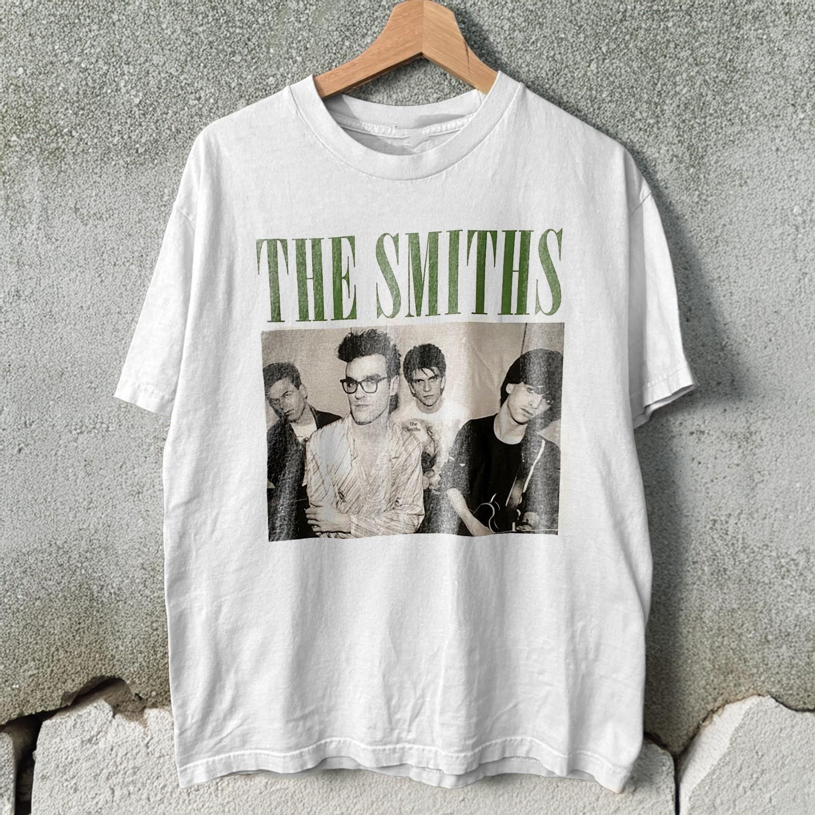 The Smiths - Morrissey alt new wave 80 s White Heavy Cotton T-Shirt Size S-5XL S