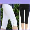 Women's Fashion Summer Sexy Soft Skinny Stretch Capri Jeggings For A Trendy Look