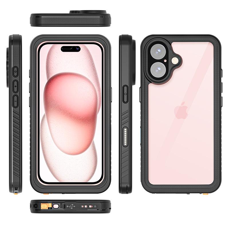 Apple iPhone Waterproof, Drop-Proof Protective Case: Compatible with 13, 14 Pro Max, 15, 16, 17e. For Outdoor Use.