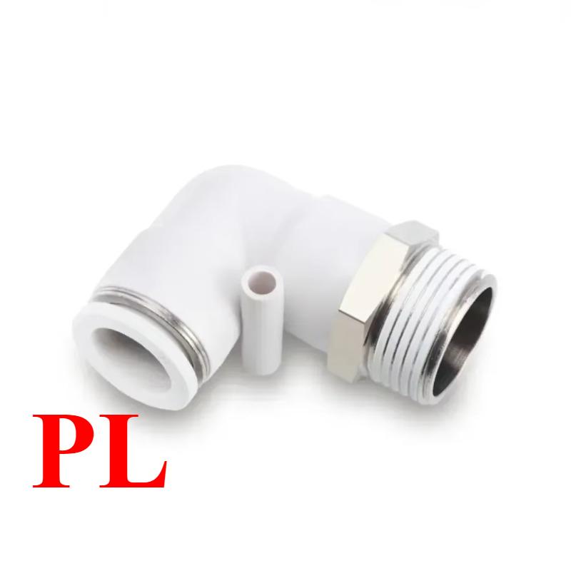 10Pcs Pneumatic Air Fitting Quick Release Push to Connect Compressor Tube PC PL Male BSPT Sizes 1/8 1/4 3/8 1/2 Inch OD 4-16mm