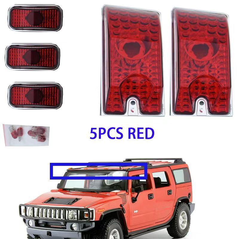

LED Roof & Side Marker Lights for Hummer H2 - Daytime Running Lights Smoked Roof Lights (Set of 5)