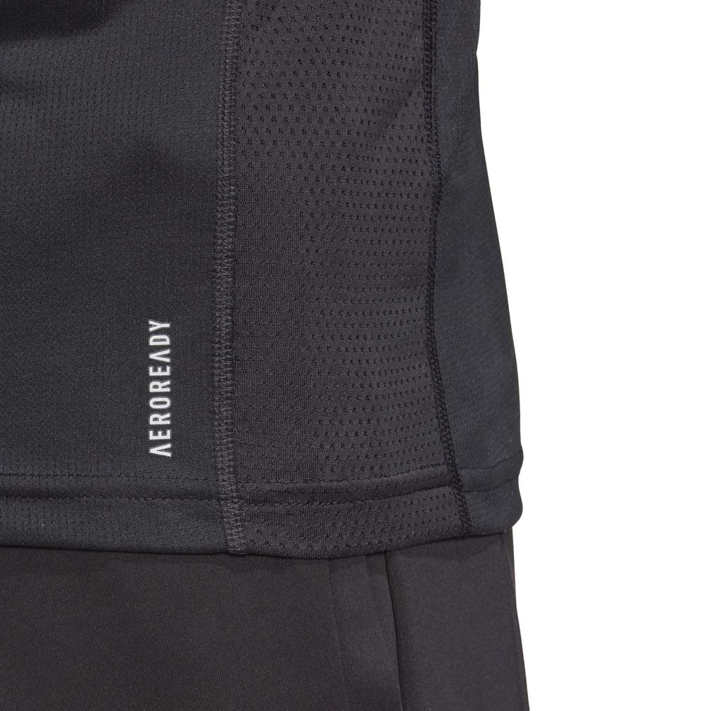 adidas Own the Run Short Sleeve Running T-Shirt, Men's, Black (FS9799), Size J/M (equivalent to Japanese size M)