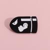 Bullet Whimsical Black Shaped Cartoon Brooch Eyecatching Accessory For Styles Fashion