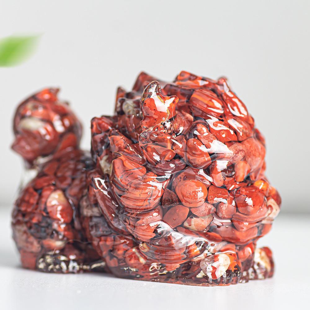 Resin Crystal Feng Shui Figurine For Home Office Decor Gift Idea