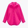 Fashion Casual Long Sleeve Office Shirt Women 2023 Multicolor Loose Simple Blouses Buttons Spring Autumn Lapel Ladies Tops 30443
