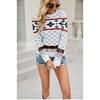 Women S Christmas Crew Neck Knit Sweater Loose Fit