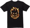 Spitfire Wheels 451 Flames Skateboard T Shirt Black Large