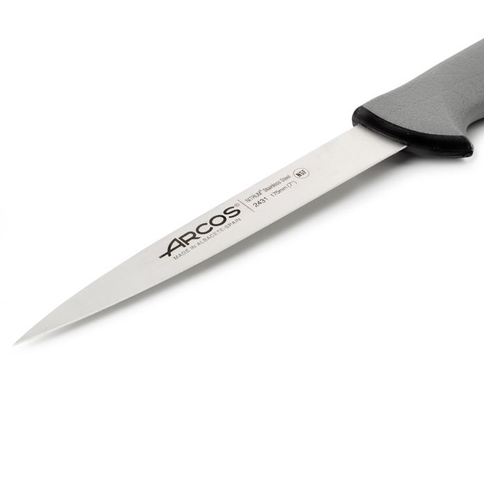 Couteau filet de sole - ARCOS - Colour Prof - Lame flexible 17cm - Acier inoxydable NITRUM - Ergonomique
