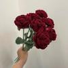 Crochet Rose Bouquet: TV Cabinet & Living Room Faux Floral Decor