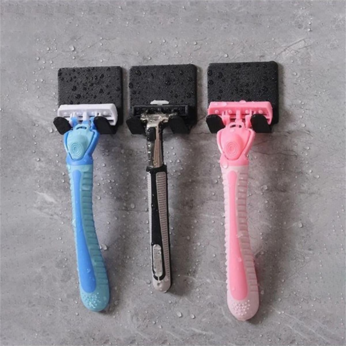 

Клейкий крючок-бритва без сверления и кронштейн для хранения Black Hooks 2-Pack