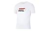 Nike T Shirts Men's White Crew Neck Moderate Straight Fit CT6471-100