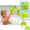 Colorful 12 Songs Frog Bubble Machine Automatic Bubble Maker Blower For Fun