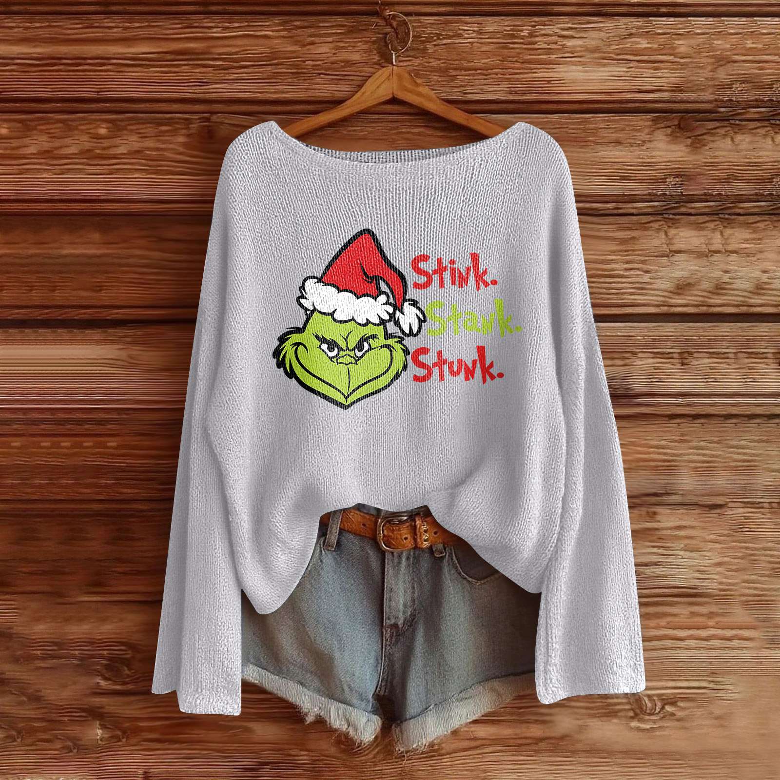 

Женская мода с длинным рукавом, рождественский принт «Снеговик-снежинка», куртка, кардиган XXL серебряный