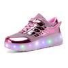 Flashing Luminous Runaway Shoes Children's Skates Double Wheel Student Pulley Shoes