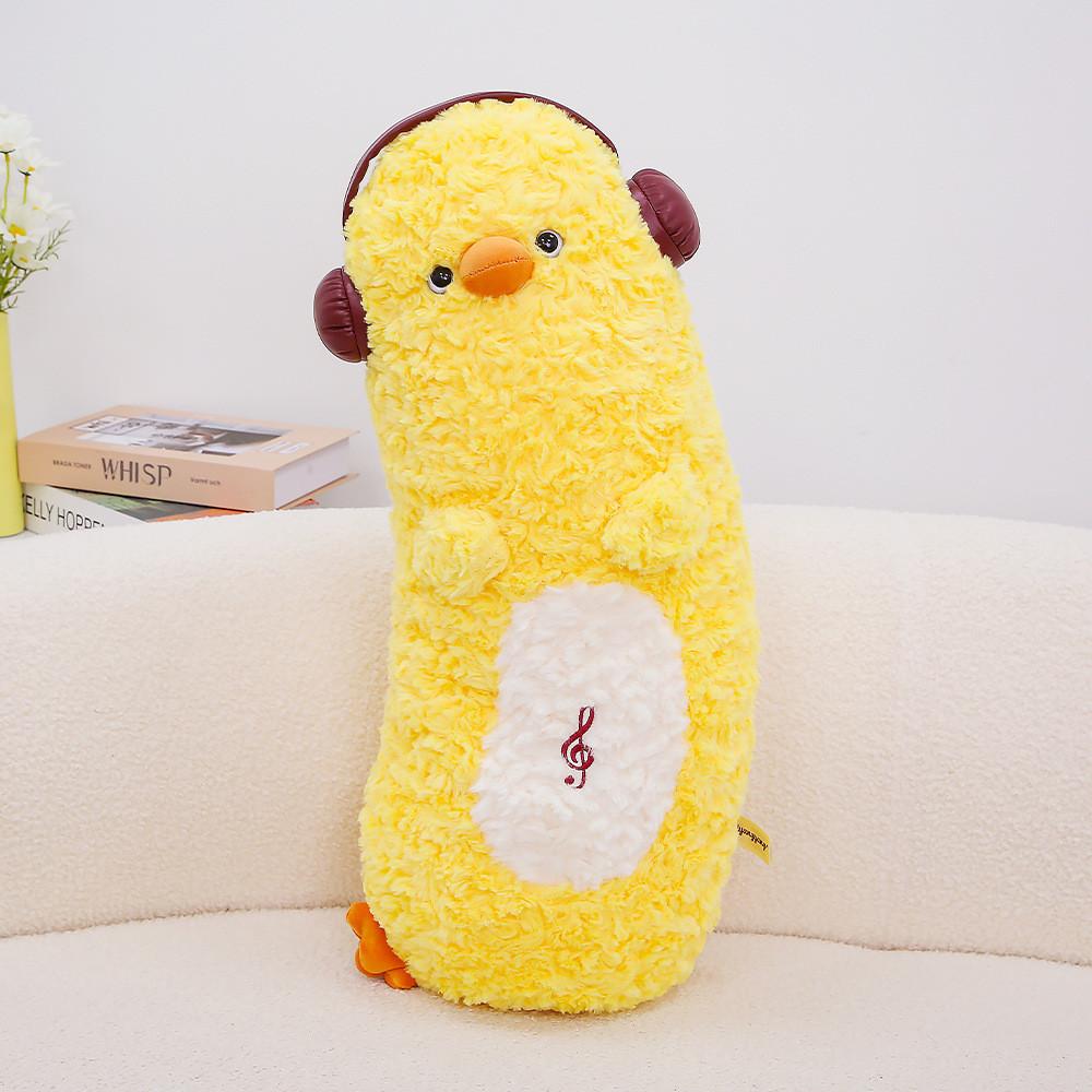 Cute Cartoon Bear Plush Pillow With Polyester Filling For Children Bedside Comfort