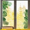 2 Sheet Tropical Plant Leaves Wall Sticker Green Plants Wall Decal For Home Bedroom Living Room Decor