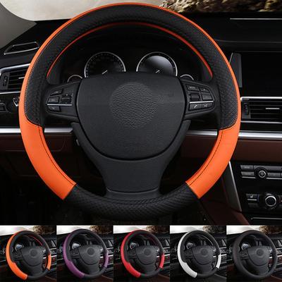Artificial Leather Three-dimensional Embossed-car Without Inner Steering Wheel Cover Auto Parts For 37-38cm Steering Wheel