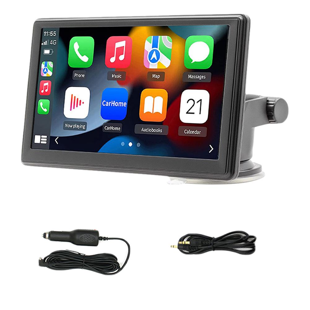 

7-дюймовый автомобильный радиоприемник Mirror Link Carplay Android Auto мультимедийный проигрыватель с сенсорным экраном автомобильная стереосистема с поддержкой Bluetooth FM-навигация