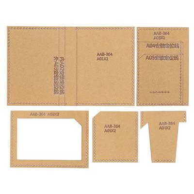5Pcs Acrylic Template Driver S License Bag DIY Hand Made Leather Pattern Drawing Mold Craft