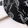 Cappello a Secchiello alla Moda da Donna Primavera Casual Outdoor Graffiti Cappello da Pescatore a Tesa Larga