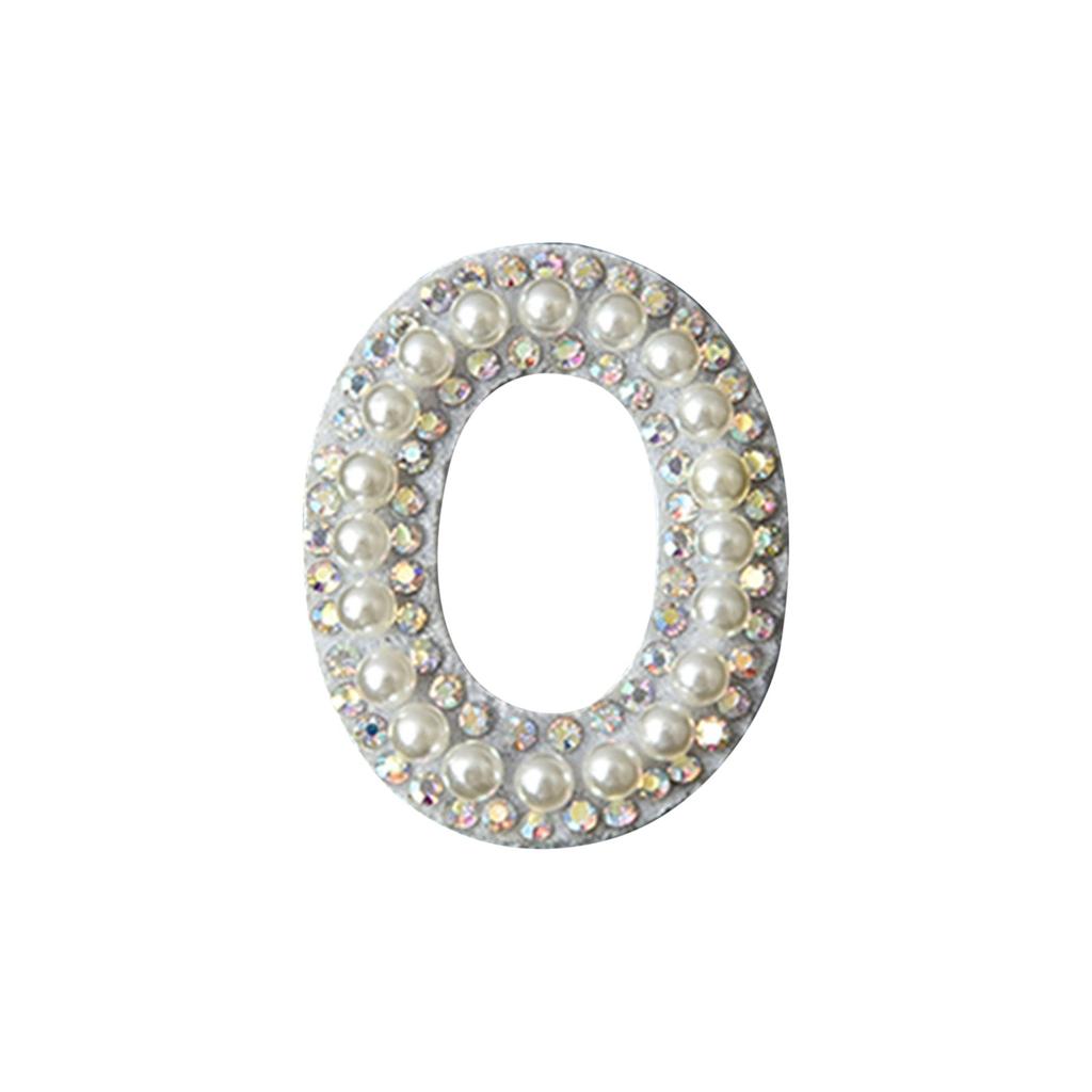 Diy Pearl Rhinestone English Letter Patch Hair Accessories
