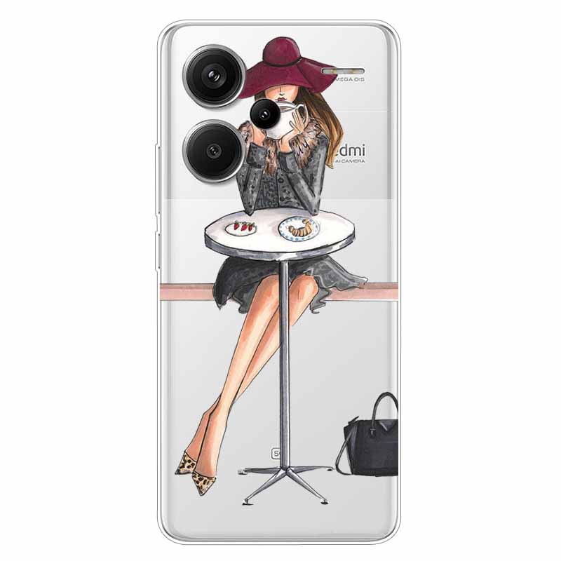 For Redmi Note 13 Pro Plus 5G Case Clear TPU Soft Back Cover for Xiaomi Redmi Note 13 Pro+ 5G Transparent Silicone Cases Funda