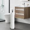 Standing Tissue Roll Holder, Space Saving Toilet Paper Storage
